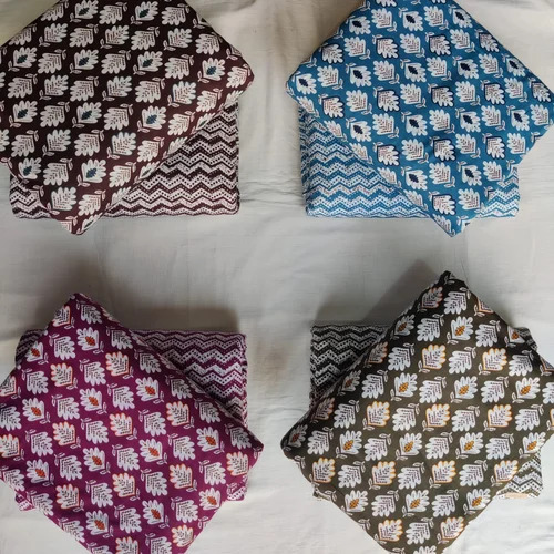 Pure Cotton Printed Fabric - Multi-Color, 100% Cotton, Shrink-Resistant | Ideal for Textile Industry Applications