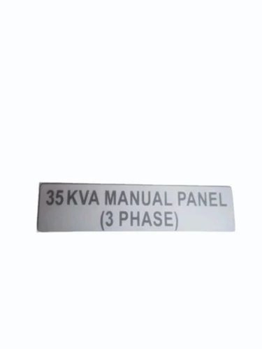 PVC Name Plate - Rectangle Shape, Silver Color | Excellent Strength, Alluring Look, Weather Proof, Durable Finish, Long Lasting Shine
