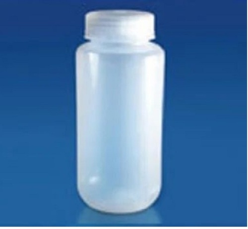 Reagent Bottle - Plastic, 1000 ml, White | Freezer Safe, Reusable, Screw Cap, Wide Mouth, Ideal for Chemical Laboratory Use