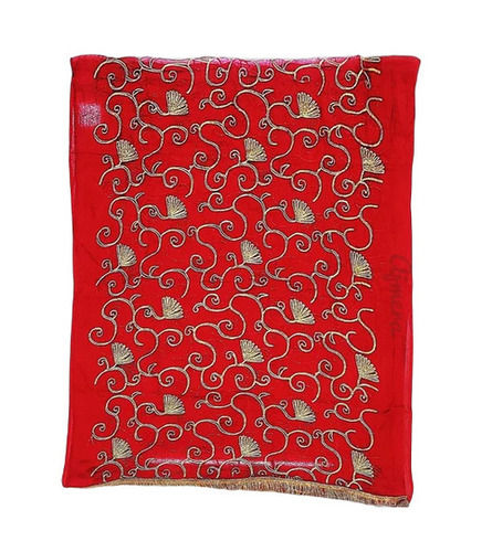 Red Embroidered Dupatta