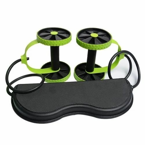 Revoflex Xtreme Roller - PVC, 4-Wheel Exercise Equipment | Adjustable for Muscle Gain, Strength Toning, Manual Operation