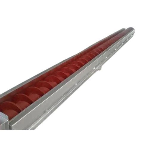 Screw Conveyors - Premium Stainless Steel, 220 KG Capacity, Silver and Red | High Load Capacity, Flexible Configuration, Easy Maintenance, Non-Slip Surface, Corrosion-Resistant, Adjustable Speed