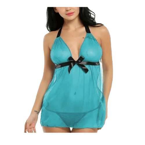 Sky Blue Baby Doll Dress - Polyester, Customized Size, Short Length, Sleeveless, Two Piece Set | Modern Style, Breathable, Quick Dry, Anti Wrinkle, Machine Wash