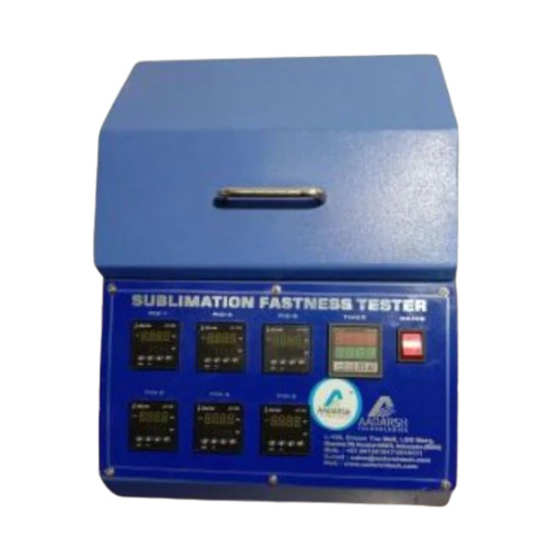 Sublimation Fastness Tester - Metal, 30mm x 100mm Heating Pad Size | 0 to 60 Seconds Timer, 110 to 250 Deg C Temperature Range, Blue Finish