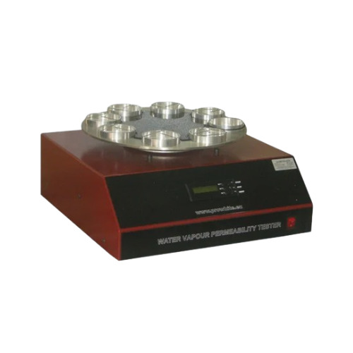 Water Vapour Permeability Tester - Test Accuracy 0.01 G/M2.24h, Temp Range 15~55Â°C, Metal Build, Red and Golden Finish