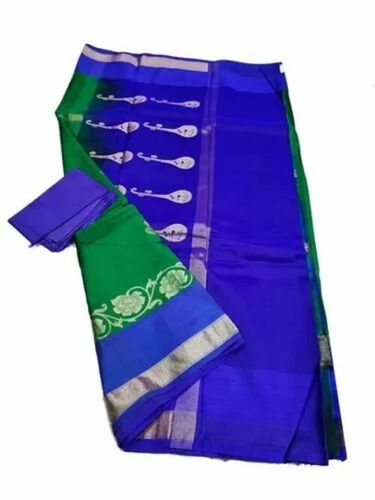 Blue Semi Silk Sarees