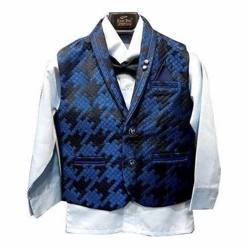 Boys Shirt Pant With Waistcoat Suit