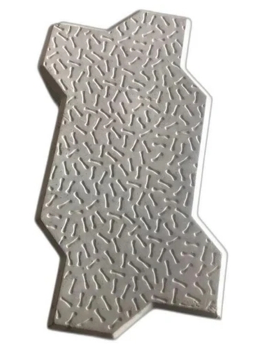Cement Zig Zag Paver Block - 60mm Thickness, Grey Concrete | Durable, Weather-Resistant, Easy Installation, Slip-Resistant, Versatile Design, Long-Lasting Aesthetic Appeal