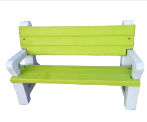 Garden Bench - Weather-Resistant Ceramic, Elegant Green Design, Comfortable Spacious Seating, Ergonomic Backrest, Easy Maintenance