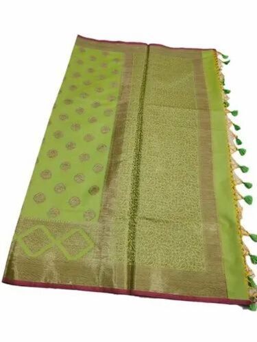 Green Semi Silk Sarees