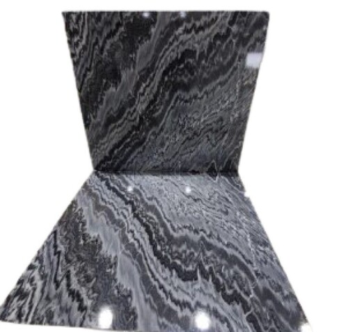 Monsoon Black Marble 18mm - Customized Slabs Polished Surface Finishing Easy-to-Clean Low Maintenance Anti-Skid Enhances Appearance