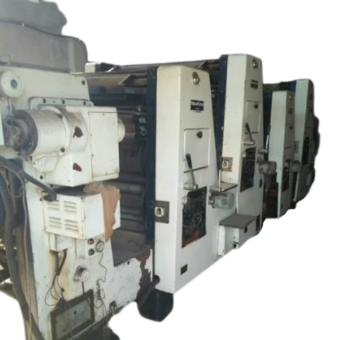 Offset Printing Machines - Manual Operation, Max Printing Width Up to 25 Inches, Four Color Capability | Metal Build, Standard Size, Multi-Usage for Paper, Card, Label, and Bill Printing