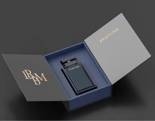 Perfume Packaging Box - 270 GSM, Rectangular Shape, Moisture Proof, Biodegradable, Disposable, Printed Design