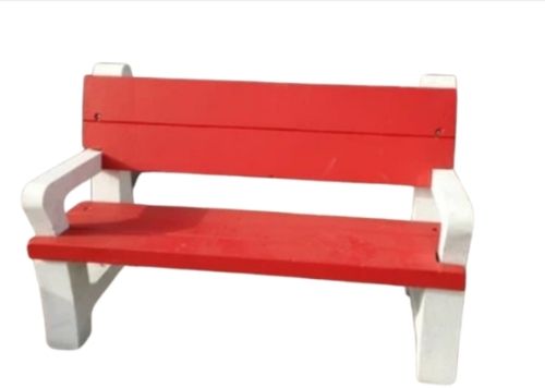 Red Garden Bench