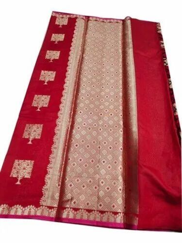 Red Semi Silk Saree