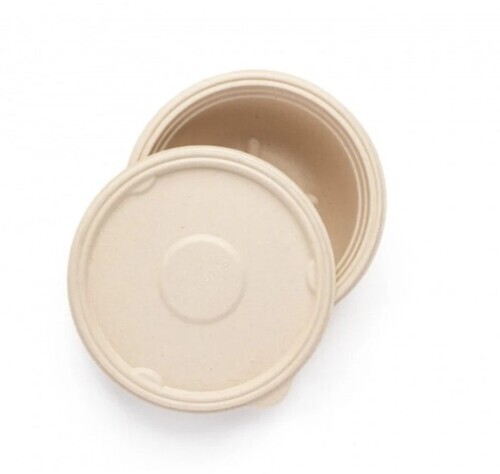 Round Brown Disposable Container
