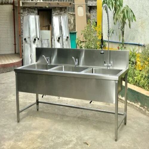 Three Bowl Sink Unit