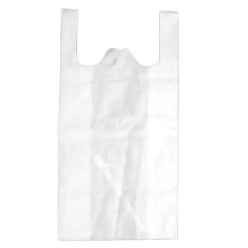 W Cut Plain Non Woven Bag - Durable, Eco Friendly Material | Industrial Shopping Use, Style Without Handle