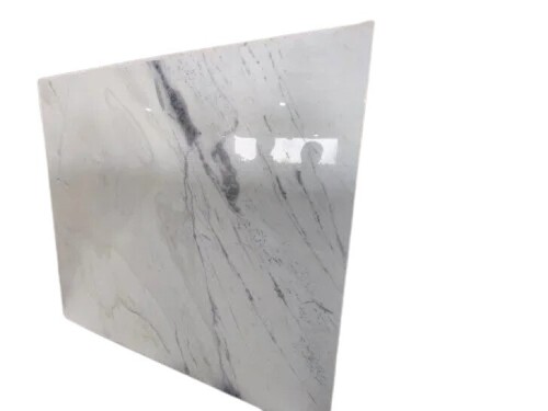 White Indian Statuario Marble - Polished Slabs, Durable Resistance to Cracking, Long Lasting Finish, Easy to Wash, Low Maintenance