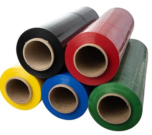 Colour Stretch Film Roll - Transparent, 20 M Length, Rigid Hardness, Customized Sizes