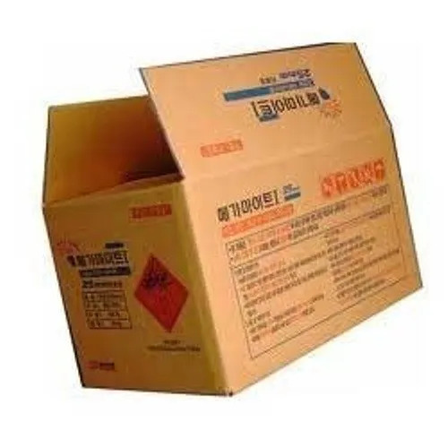 Corrugated Printed Carton Box - Brown Kraft Paper, Eco-friendly & Durable Rectangle Design For Gift & Crafts Packaging