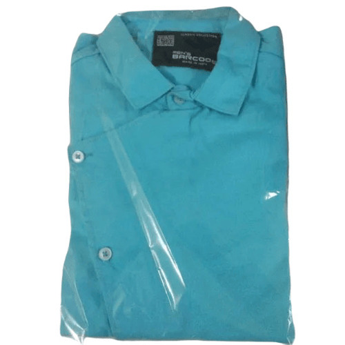 Cotton Shirts - Superior Quality, Regular Fit | Breathable, Washable, Anti-Wrinkle, Quick Dry, Plain Sky Blue, Full Sleeves