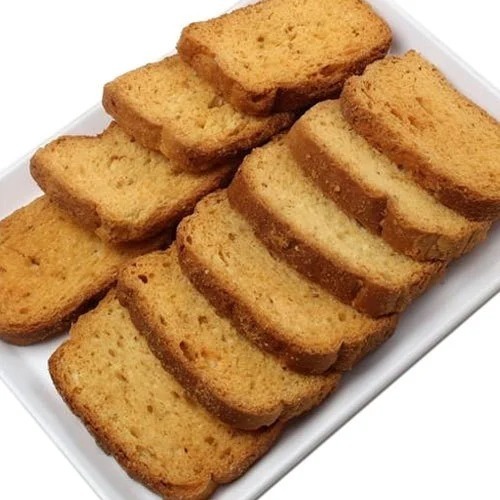 Crispy Milk Rusk - Crunchy Baked Cookies , Eggless Sweet Flavor | 40 Pieces Solid Form, Unique Shape
