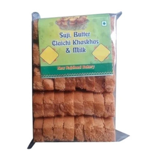 Crispy Suji Rusk - Crunchy Baked Cookies, Eggless, Solid Form, 35 Pieces