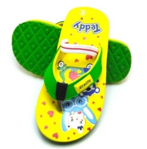 Kids Printed Slipper - Rubber Material, Unisex Size - Fancy Daily Wear Design with Vibrant Patterns
