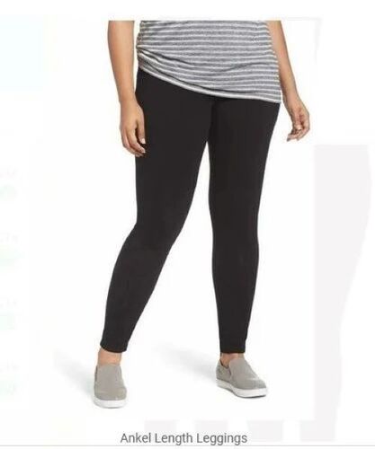 Ladies Premium Black Legging - Optimum Cotton Blend, High Waist Slim Fit, Soft Touch, Moisture-Wicking, Quick-Dry, Anti-Wrinkle, Opaque Coverage