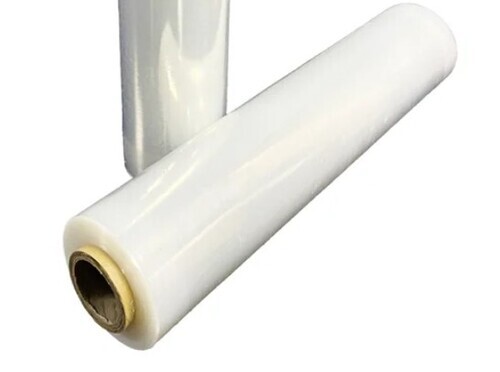LLDPE Stretch Film - 320 mm Width, Glossy White Finish | Ideal for Product Wrapping