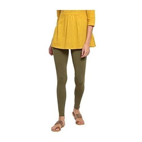 Olive Green Ankle Length Legging