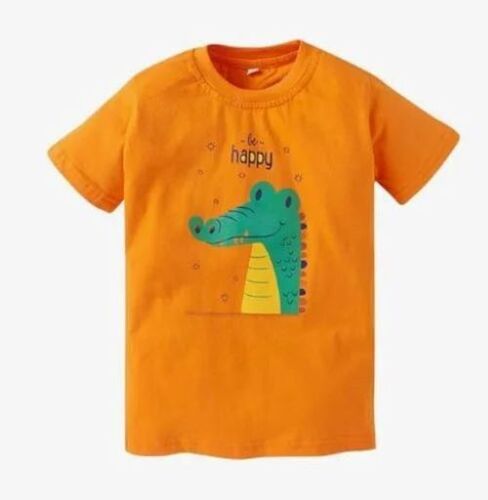 Orange Kids Cotton T Shirts