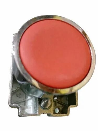 Push Button Switches - Plastic & Metal Material, Customized Size, Red & Silver Color | 1 Switch Position, Electric Power Source, Durable & Very Good Quality