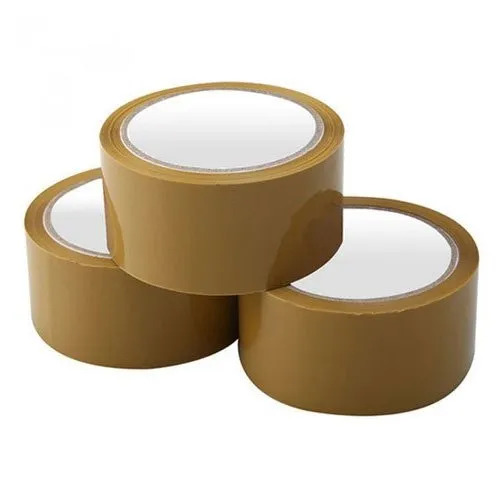 Self Adhesive Packaging Tapes - BOPP Material, Brown Color | Durable, Eco Friendly, Single Side Adhesive