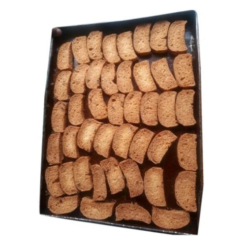 Soft Rusk Toast - Crunchy Baked Suji, Eggless Solid Form, 35 Piece Pack, Unique Shape
