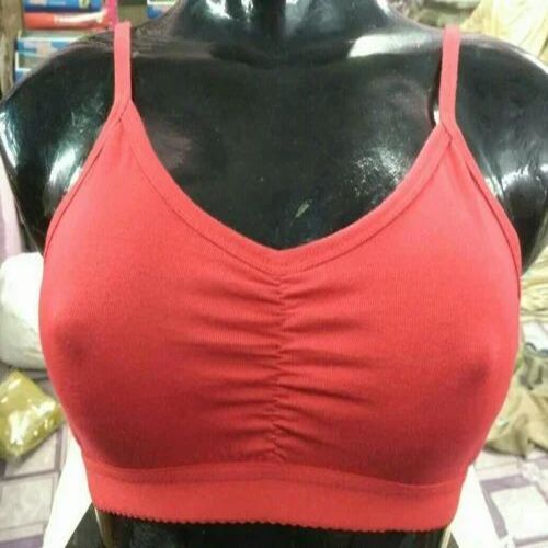 Sports Bra - Premium Cotton, Customize Size, Plain Pattern for Men, Available in Pink and Black