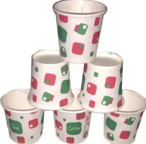 White Printed Paper Cups