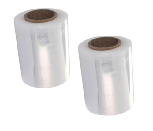 Hand Stretch Film - LLDP Material, 4 Inch Width, Glossy White Finish | Transparent, Rigid Hardness, Customized Sizes & Design
