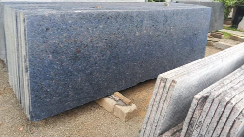 Tan Blue Lapotra Granite Slab - 18 mm Thickness, Polished Surface Finish, Scratch Resistant, Ideal For Flooring Etc.