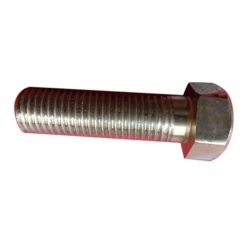 202 Stainless Steel Long Hex Bolt - Durable, High Strength, Corrosion Resistant | Silver Finish, Polished, Ideal for Commercial Use