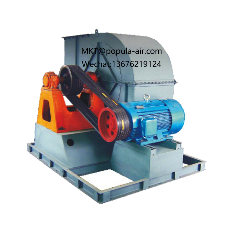 4-72 B-18B-160KW-6P with volume 126871-177581CMH pressure 3002~2374 Pa POPULA Smoke Exhaust Pipeline Centrifugal Fan
