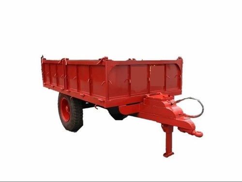 Agricultural Trolley - Mild Steel, 10x6 Feet | Semi Trailer, Platform Structure, Ideal for Industrial and Storage Use