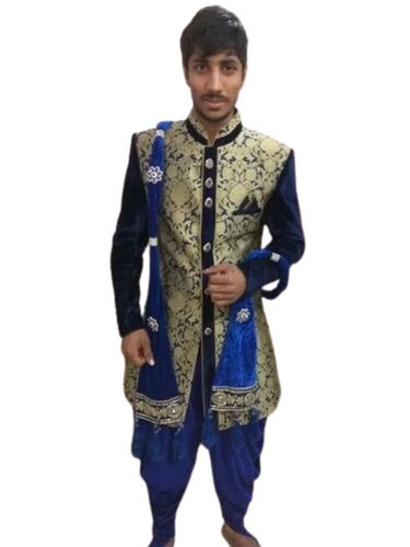 Blue Indo Western Suit