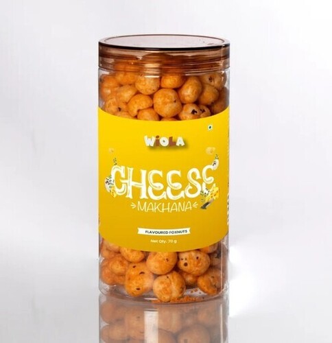 Cheese Makhana Snack - Fox Nuts 70 g | Salty Flavor, Grade A Quality, Brown Color, Store in a Cool and Dry Place