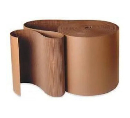 Corrugated Packaging Roll - Light Weight, Plain Brown Paper for Industrial Use | Ideal for Gift Wrapping and Packaging Applications