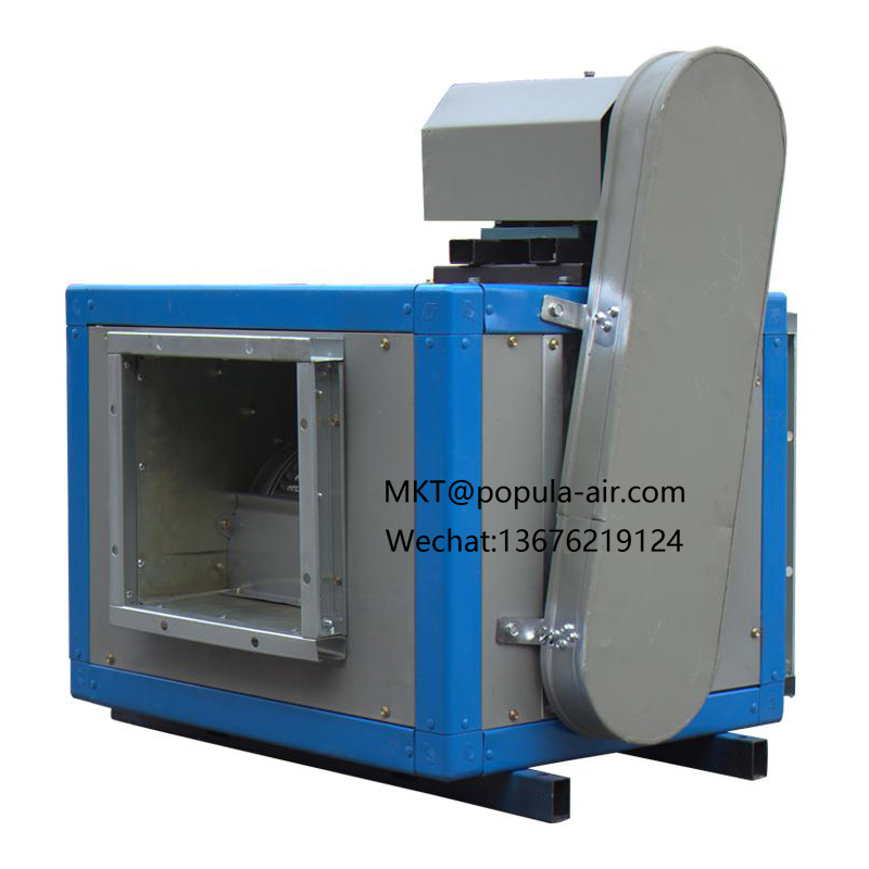 DT-I-15"-2.2KW with 5780-10164 volume 332-273 pressure POPULA Single Speed Cabinet Centrifugal Box Type Smoke Exhaust Fan