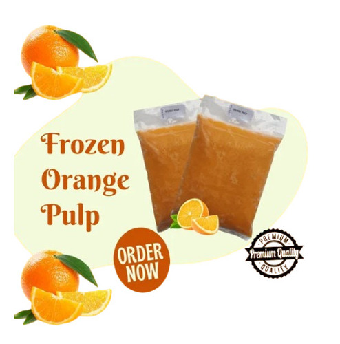 Frozen Orange Pulp - Freshly Squeezed, Rich in Vitamin C and Antioxidants | Convenient for Smoothies, Beverages, Baking, Cooking, and Desserts
