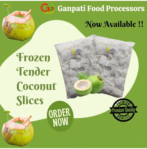 Frozen Tender Coconut Pulp Malai - 500g, Creamy Texture with Natural Coconut Flavor, Ideal for Smoothies, Drinks, and Desserts, Preserved at Peak Freshness