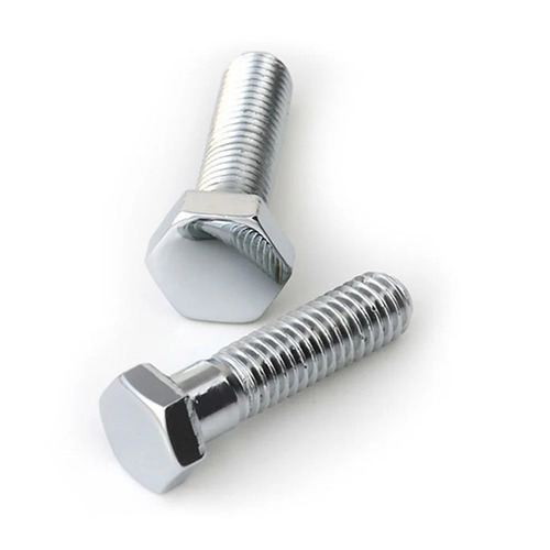 Full Thread Stainless Steel Hex Hot Forge Bolt - Silver Polished Finish , Durable High Strength Corrosion Resistant Design for Commercial Use